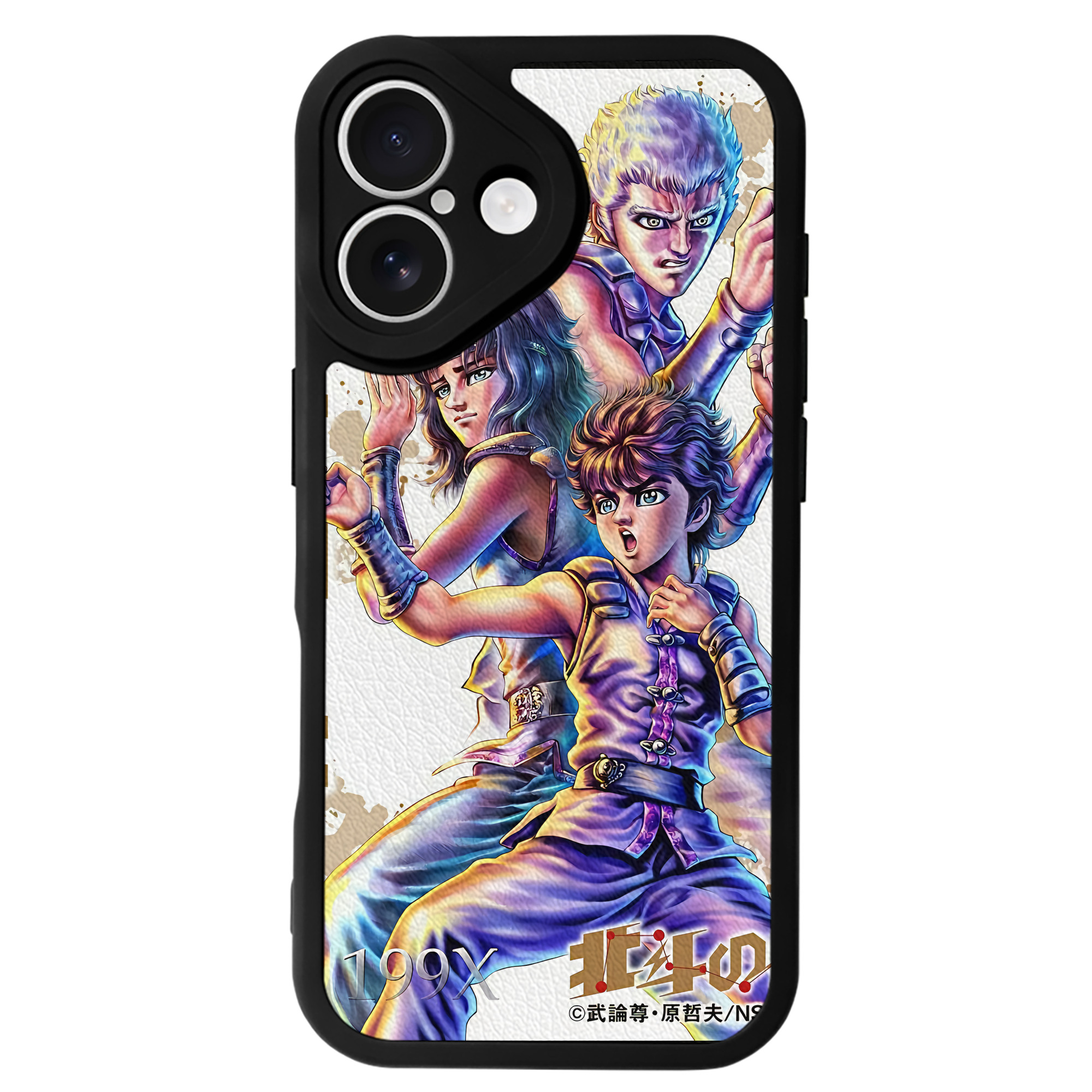 （画像用） 北斗の拳 Fist of the North Star 【iPhone 16シリーズ対応】シリコンスマホケース（レザー調） 材質：シリコン